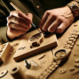 fabrication artisanale montres en bois