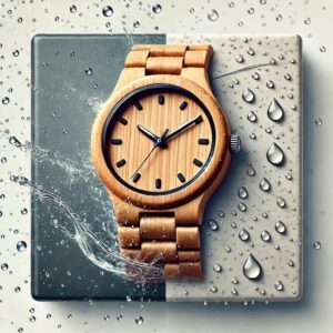 montre en boisrésistante à l'eau