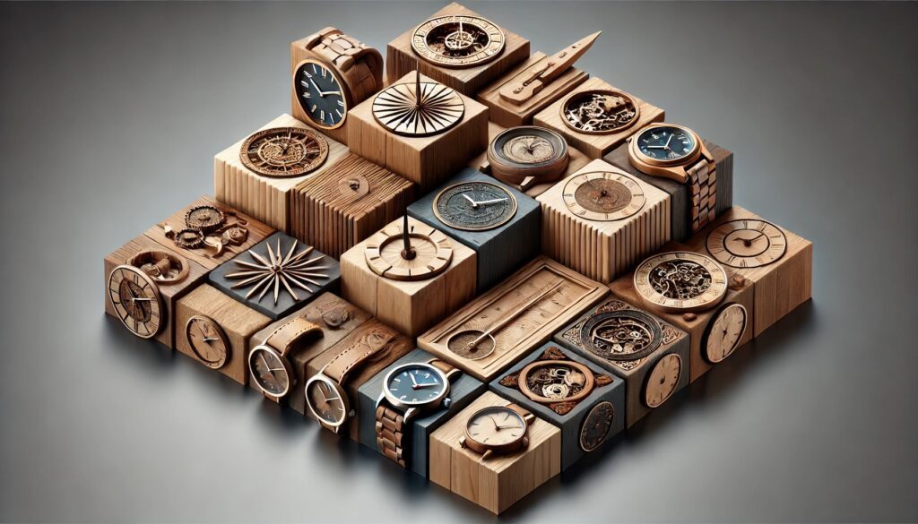 montres en bois des origines à aujourd'hui .