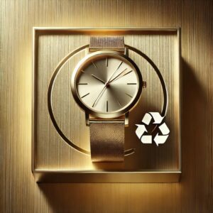 métal doré recyclé pour montres