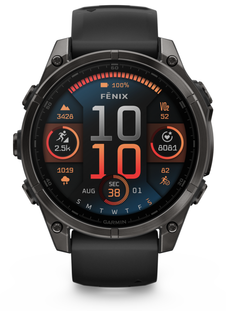 fenix8 47 hr carbongray black front 0015 fenix8